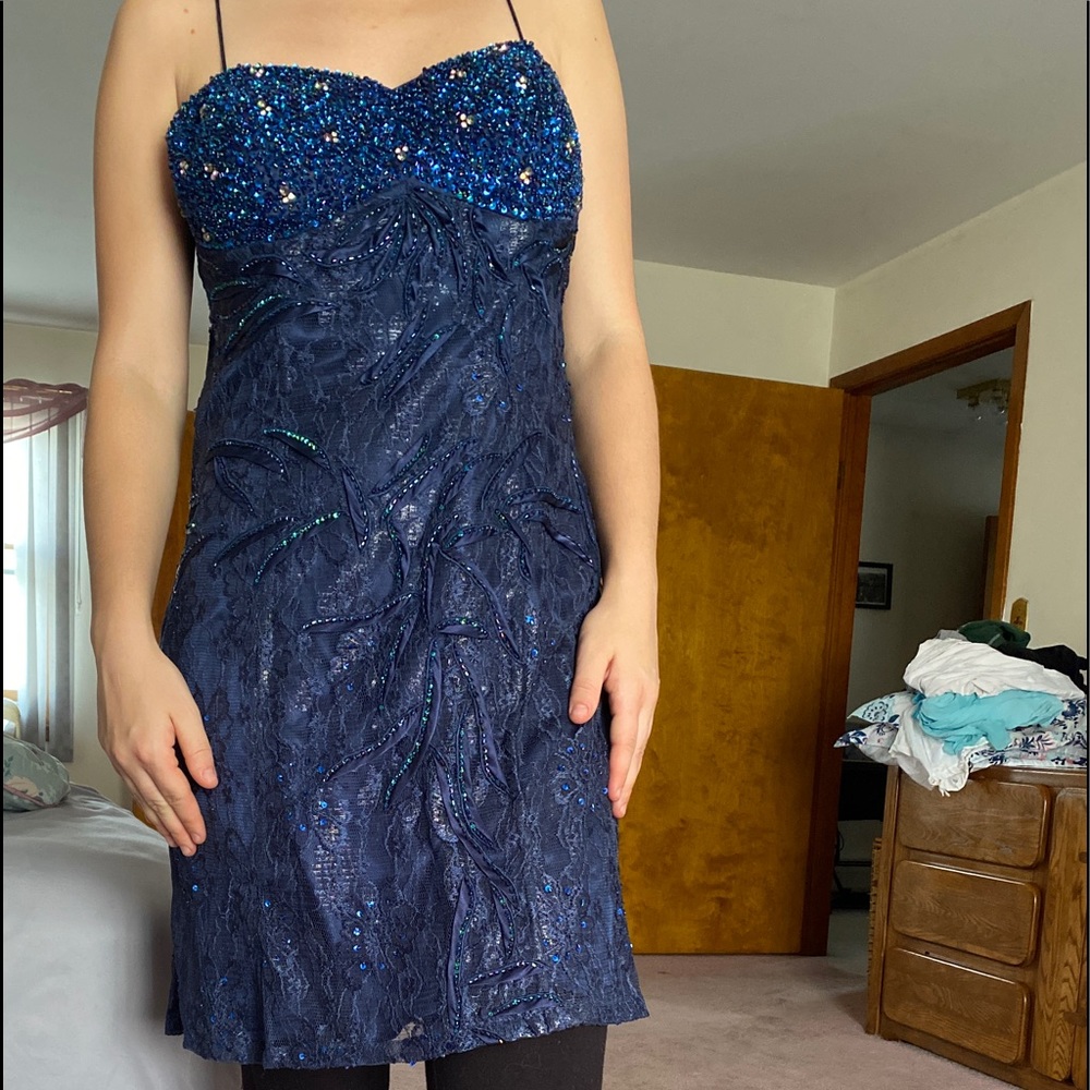 Cut down prom dress